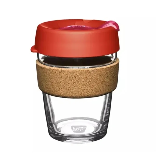 100mm with lid, 81mm with-out lid,Tempered glass cup, 100% recovered cork... from ASI 72657 Active Life Promo / Apres Ski Active Life