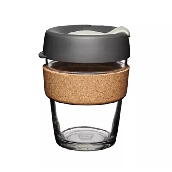 100mm with lid, 81mm with-out lid,Tempered glass cup, 100% recovered cork... from ASI 72657 Active Life Promo / Apres Ski Active Life