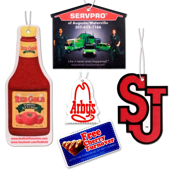 4" x 3.85" two sided paper custom air freshener with hanging... from ASI 52263 EMT / EMT EMT EASY