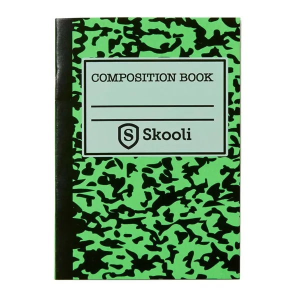 3.5" x 5" miniature composition style notebook with assorted neon colored... from ASI 63549 Jornik Manufacturing Corp / Jornik