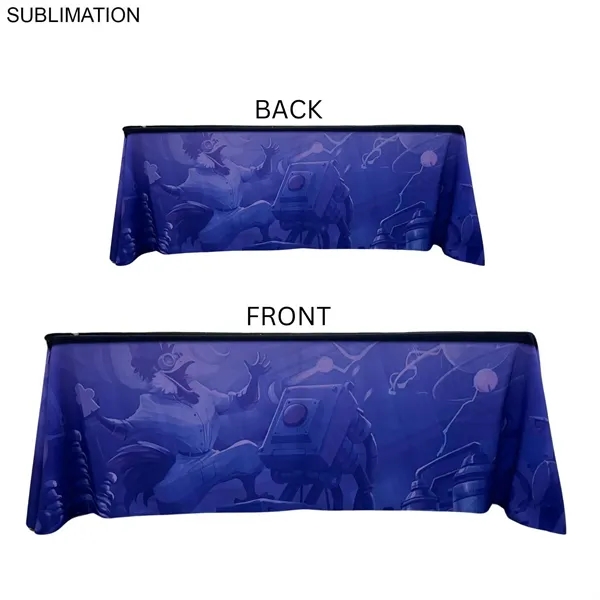 Full-color sublimation printed table throw for 6' table with closed back.... from ASI 53509 FIEL-Fairdeal Import & Export / FIEL