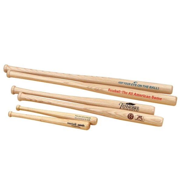 Imprinted novelty baseball bat made from hardwood with a clear lacquer... from ASI 56020 The Gavel Company / The Gavel Company