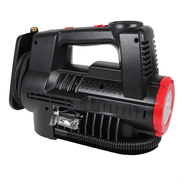 High pressure and low volume for cars tires. 12 volt dc.... from ASI 63698 Justin Case®