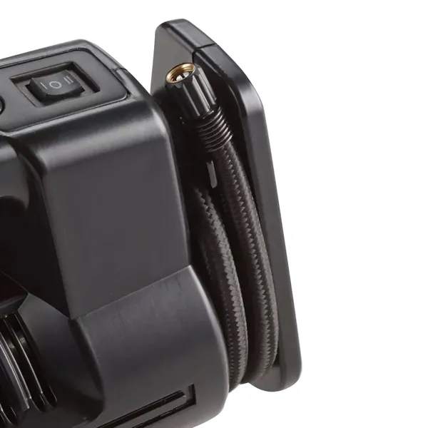 High pressure and low volume for cars tires. 12 volt dc.... from ASI 63698 Justin Case®