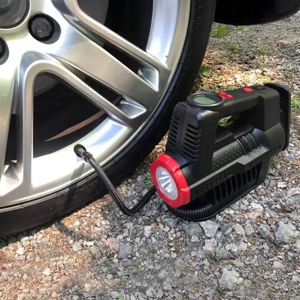 High pressure and low volume for cars tires. 12 volt dc.... from ASI 63698 Justin Case®