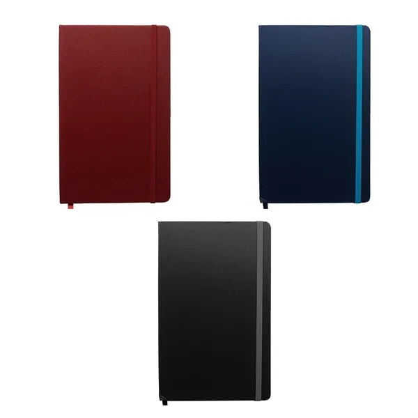 Hardcover elastic strap notebook plus 1 color silkscreen imprint on 1... from ASI 37218 Athena Promo (tm)