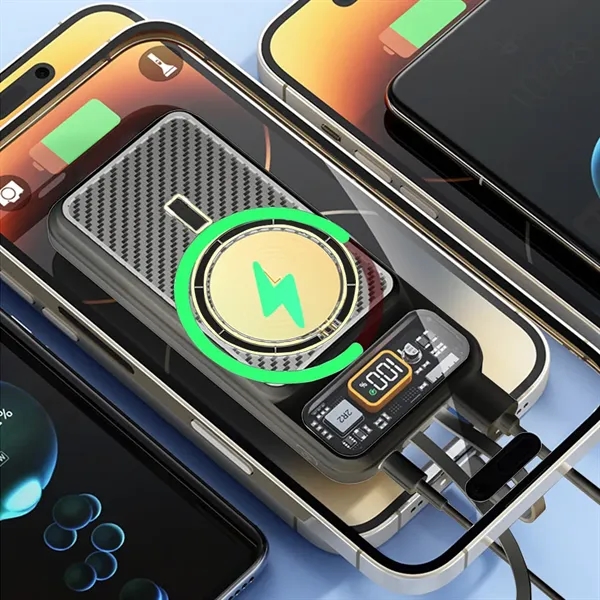 ClearCurrent MagSafe Wireless and Wired Power Bank is the ultimate on-the-go... from ASI 90154 Sunjoy Group Inc