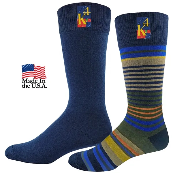 Men's dress socks made of nylon and spandex; made in the... from ASI 90160 Suntex Industries