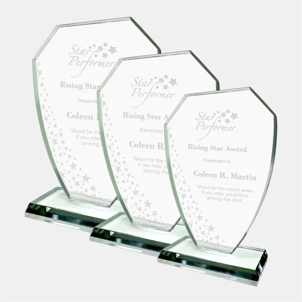 Honor corporate excellence and celebrate milestone achievements with this Star Shield... from ASI 47791 Best Deal Awards