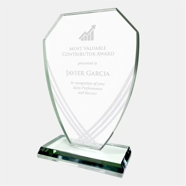 Honor corporate excellence and celebrate milestone achievements with this Striped Shield... from ASI 47791 Best Deal Awards