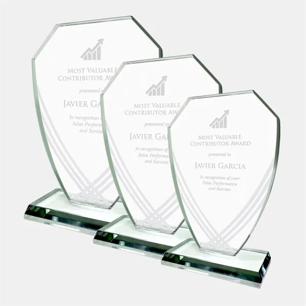 Honor corporate excellence and celebrate milestone achievements with this Striped Shield... from ASI 47791 Best Deal Awards