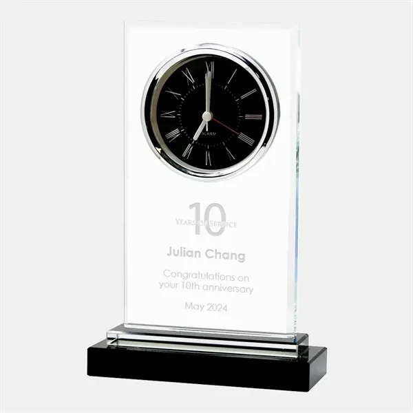 This Rectangle Black Clock is an ideal gift for any corporate... from ASI 47791 Best Deal Awards