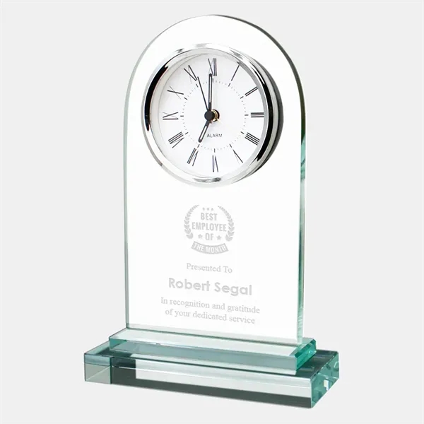 This Arch White Clock is an ideal gift for corporate promotion,... from ASI 47791 Best Deal Awards