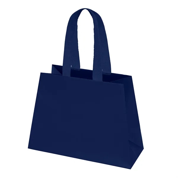 Matte-laminated Eurotote with a unique trapezoid shape. 16" long woven handles.... from ASI 37940 Bag Makers Inc