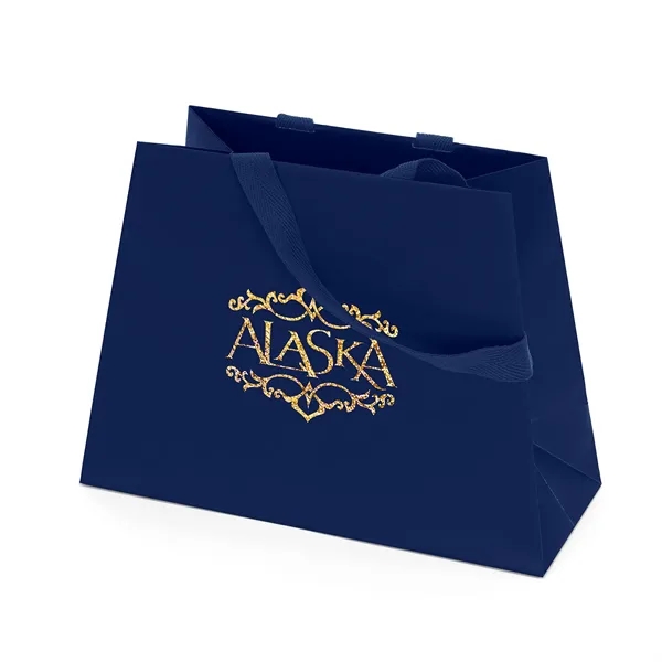 Matte-laminated Eurotote with a unique trapezoid shape. 16" long woven handles.... from ASI 37940 Bag Makers Inc