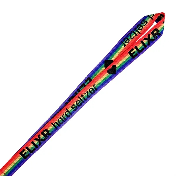 Soft and Silky Woven Lanyard with a 1-color imprint woven into... from ASI 92980 WOV-IN® / Universal Strap/Wov-In Line