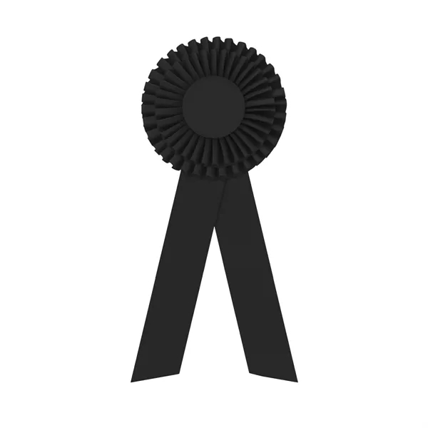 Rosette with two streamers 1 5/8" angled, 12" total length.... from ASI 93520 Ventura Inc