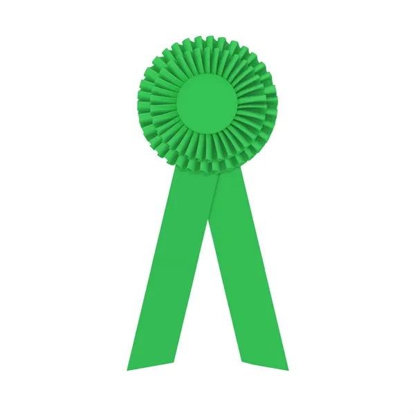 Rosette with two streamers 1 5/8" angled, 12" total length.... from ASI 93520 Ventura Inc