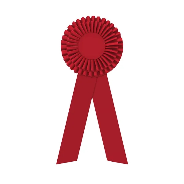 Rosette with two streamers 1 5/8" angled, 12" total length.... from ASI 93520 Ventura Inc