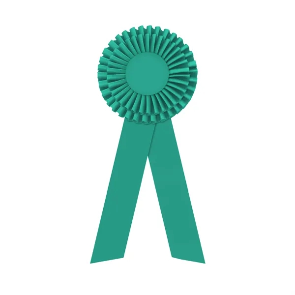 Rosette with two streamers 1 5/8" angled, 12" total length.... from ASI 93520 Ventura Inc