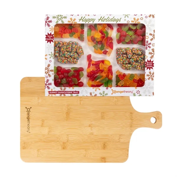 Gummy Charcuterie Tray with Bamboo Board... from ASI 44900 NC Custom (CI/Lanco) / Chocolate Inn