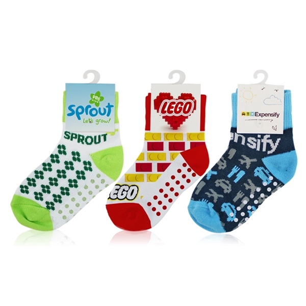 The cutest PMS matched socks for generations to come. Rubber Grippies... from ASI 45657 Pop! Promos