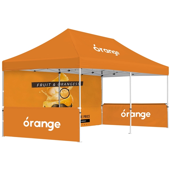 10x20ft Hex Aluminum Frame with Dye Sublimation Canopy + Walls.... from ASI 49891 Discount Marketing Products