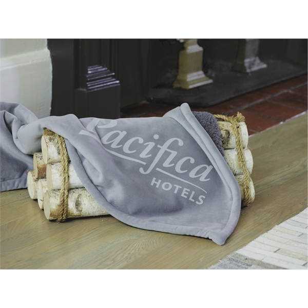 Newcastle Sherpa Blanket measuring a Luxury Size 50" x 70" with... from ASI 91605 Towel Specialties / Cobblestone Mills
