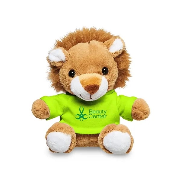 Adorable tan plush lion available in your choice of 9 t-shirt... from ASI 79530 Prime Line