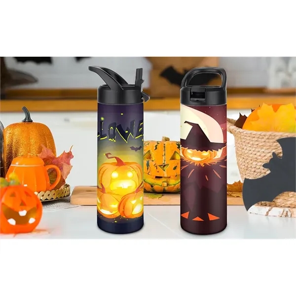 20 Oz. full color tumblers with black flip-top straw lid and... from ASI 62635 Inno-Vative Solutions Grp LTD