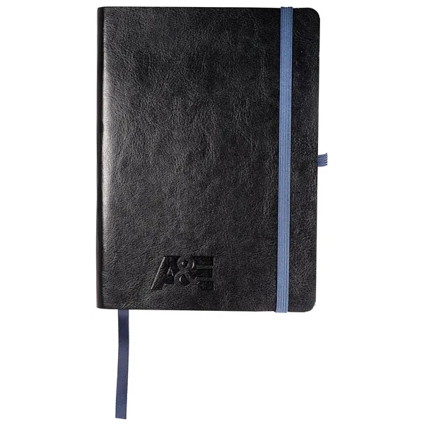 Faux leather cover journal with 96 ruled pages, elastic loop closure,... from ASI 79530 Prime Line
