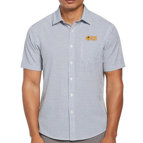 Unisex short-sleeved dress shirt with left chest pocket and performance moisture-wicking... from ASI 39552 BEL Promo