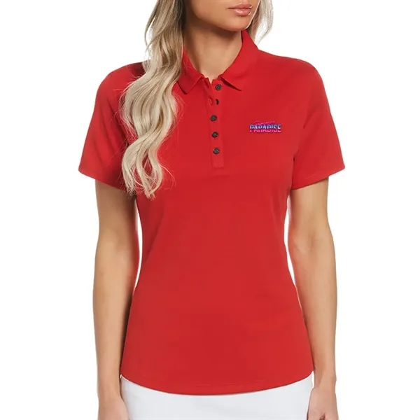 Ladies classic polo with 5-button placket and moisture-wicking stretch fabric.... from ASI 39552 BEL Promo