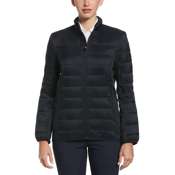 Ladies full-zip puffer jacket with front on-seam pockets and mock collar.... from ASI 39552 BEL Promo