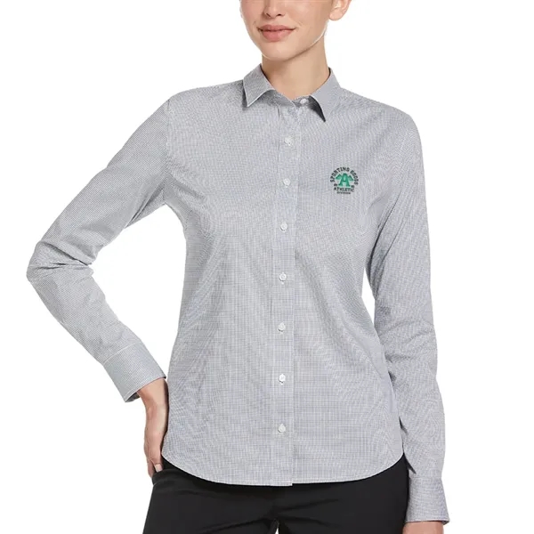 Ladies woven shirt with 8-button front and performance stretch fabric.... from ASI 39552 BEL Promo