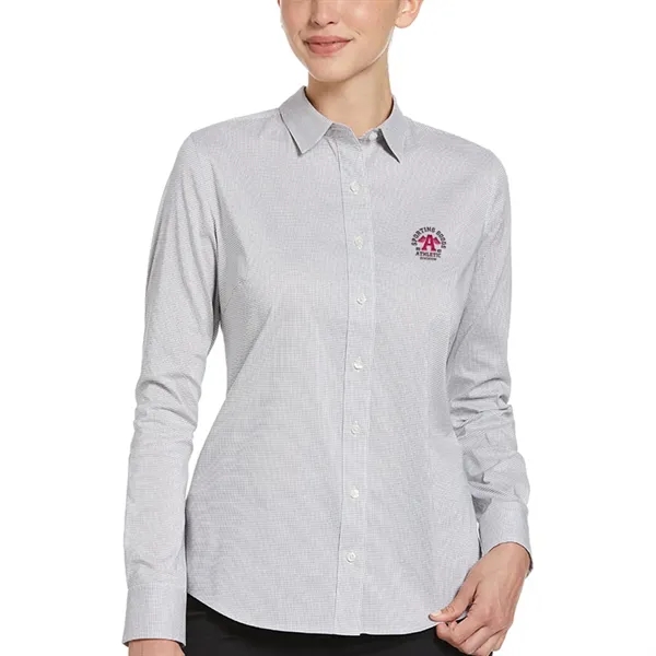 Ladies woven shirt with 8-button front and performance stretch fabric.... from ASI 39552 BEL Promo