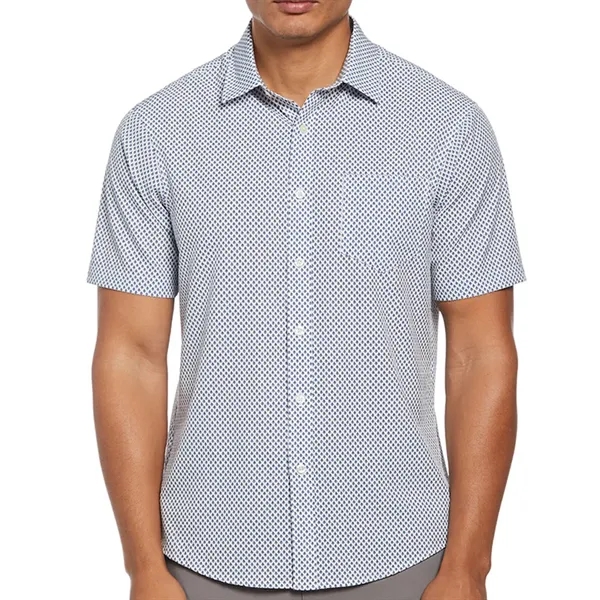 Unisex short-sleeved dress shirt with left chest pocket and performance moisture-wicking... from ASI 39552 BEL Promo