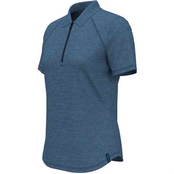 Ladies double knit polo with moisture-wicking stretch fabric and zipper placket.... from ASI 39552 BEL Promo