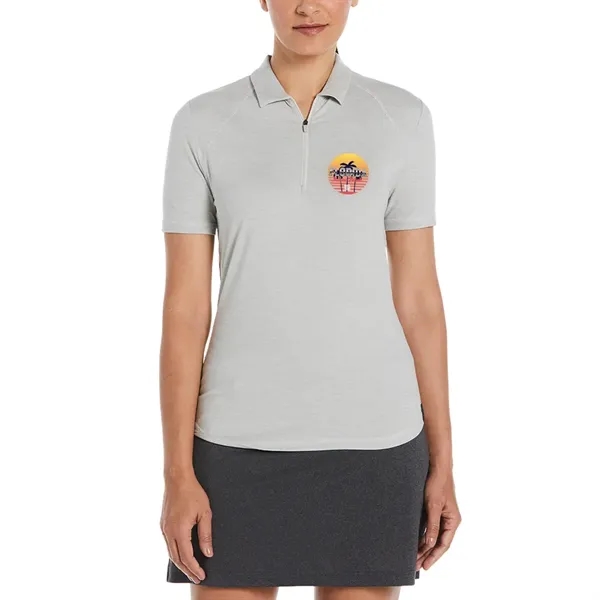 Ladies double knit polo with moisture-wicking stretch fabric and zipper placket.... from ASI 39552 BEL Promo