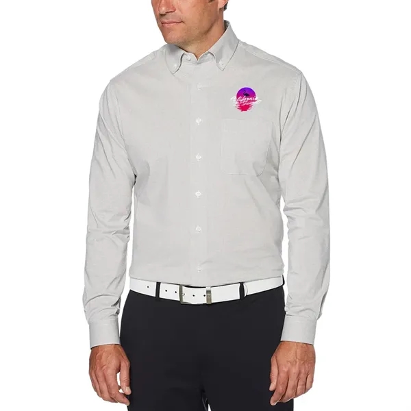 Unisex mini-grid woven shirt with left chest pocket and performance stretch... from ASI 39552 BEL Promo