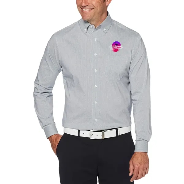 Unisex mini-grid woven shirt with left chest pocket and performance stretch... from ASI 39552 BEL Promo