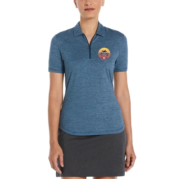 Ladies double knit polo with moisture-wicking stretch fabric and zipper placket.... from ASI 39552 BEL Promo