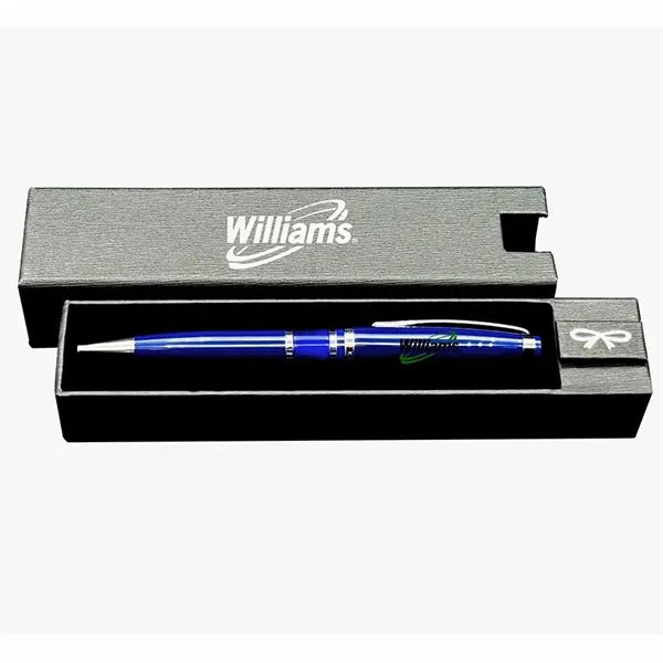 Deluxe single pen box with velvet insert & Mandala-I agate resin... from ASI 68190 Lungsal / Lungsal