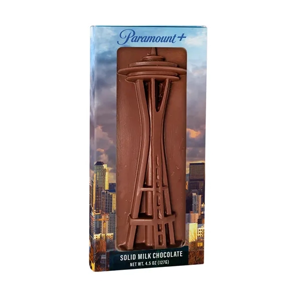 4.5 oz. Chocolate Molded Seattle Space Needle... from ASI 44900 NC Custom (CI/Lanco) / Chocolate Inn