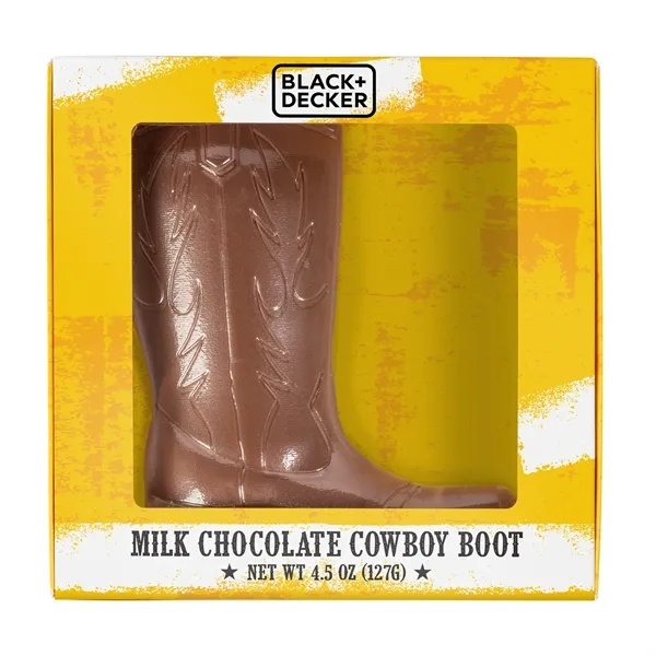 4.5 oz. Chocolate Molded Cowboy Boot... from ASI 44900 NC Custom (CI/Lanco) / Chocolate Inn