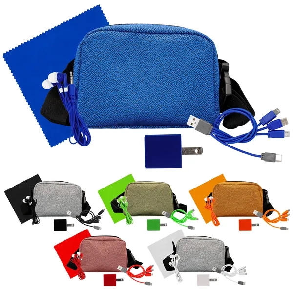 Speck Wall, Cable, Earbud and Cloth Fanny Pack Set... from ASI 30208 A P Specialties / AP Specialties