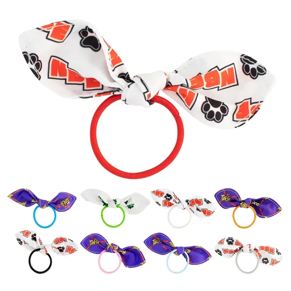 Full Color Bow Hair Tie... from ASI 30208 A P Specialties / AP Specialties