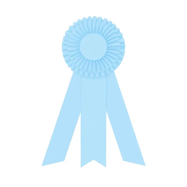 Rosette with 3 streamers, 2" middle dovetail and 1 5/8" sides... from ASI 93520 Ventura Inc