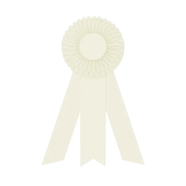 Rosette with 3 streamers, 2" middle dovetail and 1 5/8" sides... from ASI 93520 Ventura Inc