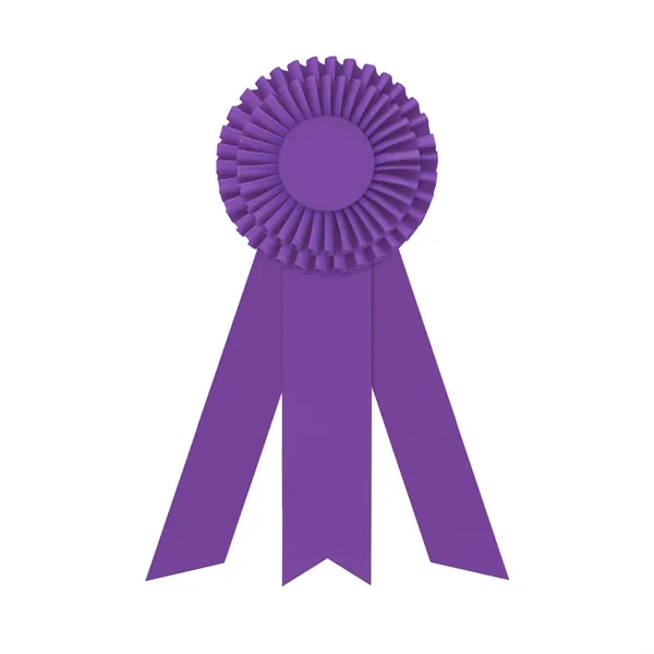 Rosette with 3 streamers, 2" middle dovetail and 1 5/8" sides... from ASI 93520 Ventura Inc